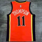 Men's Klay Thompson Orange Player Jersey - Retro Classical Edition - Image 2