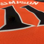 Men's Klay Thompson Orange Player Jersey - Retro Classical Edition - Image 4