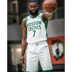 Men's Jaylen Brown White 2020-21 Swingman Player Jersey - City Edition - Image 3