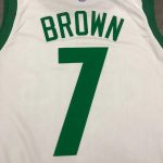 Men's Jaylen Brown White 2020-21 Swingman Player Jersey - City Edition - Image 9