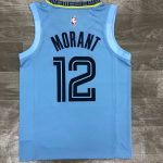 Men's Ja Morant Light Blue 2020-21 Swingman Player Jersey - Statement Edition - Image 2