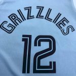 Men's Ja Morant Light Blue 2020-21 Swingman Player Jersey - Statement Edition - Image 11