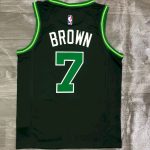 Men's Jaylen Brown Green 2020-21 Swingman Player Jersey - Earned Edition - Image 2