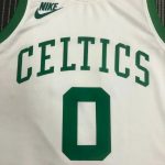 Jayson Tatum Men's White 2021-22 75th Anniversary Jersey - Classic Edition - Image 7