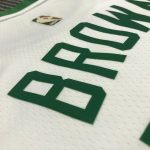 Jaylen Brown Men's White 2021-22 75th Anniversary Jersey - Classic Edition - Image 6