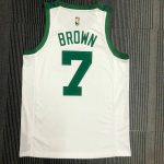Jaylen Brown Men's White 2021-22 75th Anniversary Jersey - Classic Edition - Image 8
