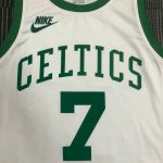 Jaylen Brown Men's White 2021-22 75th Anniversary Jersey - Classic Edition - Image 10