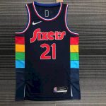 Men's Joel Embiid Black Team Jersey - 75th Anniversary City Edition