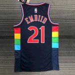 Men's Joel Embiid Black Team Jersey - 75th Anniversary City Edition - Image 2