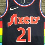 Men's Joel Embiid Black Team Jersey - 75th Anniversary City Edition - Image 7