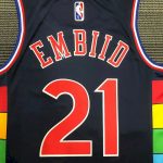 Men's Joel Embiid Black Team Jersey - 75th Anniversary City Edition - Image 10