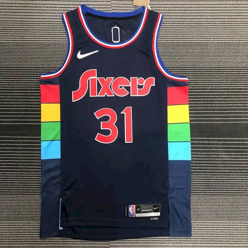 Men's Seth-Curry Black Team Jersey - 75th Anniversary City Edition