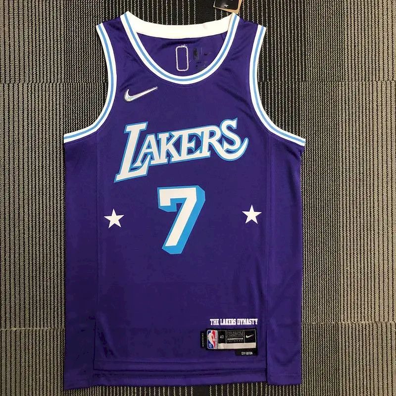 Men's Carmelo Anthony Purple Team Jersey - 75th Anniversary City Edition