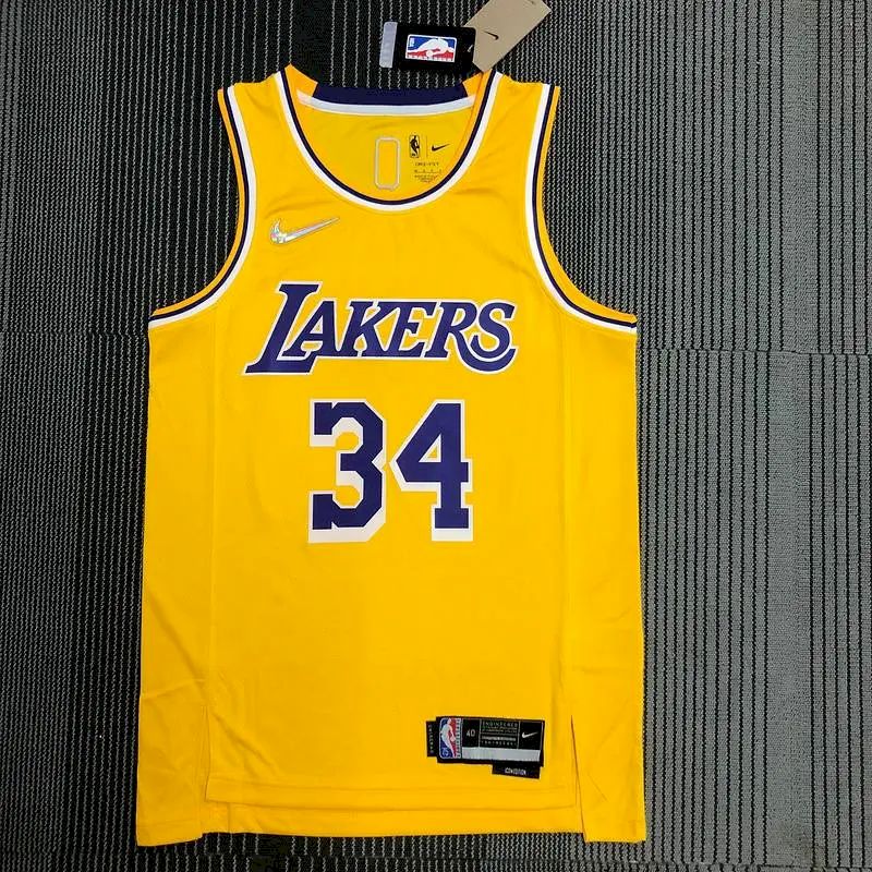 Men's Shaquille O'Neal Yellow Team Jersey - 75th Anniversary Edition