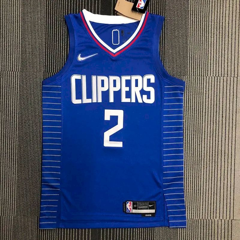 Men's Kawhi Leonard Blue Team Jersey - 75th Anniversary Edition