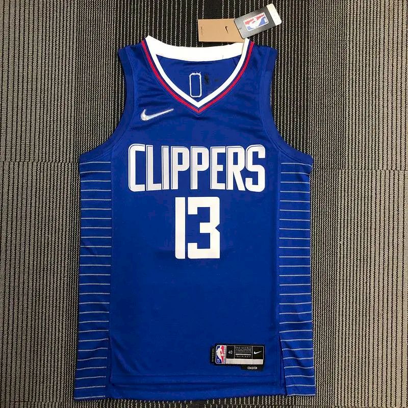 Men's Paul George Blue Team Jersey - 75th Anniversary Edition