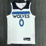 Men's D'Angelo Russell White Team Jersey - 75th Anniversary Edition