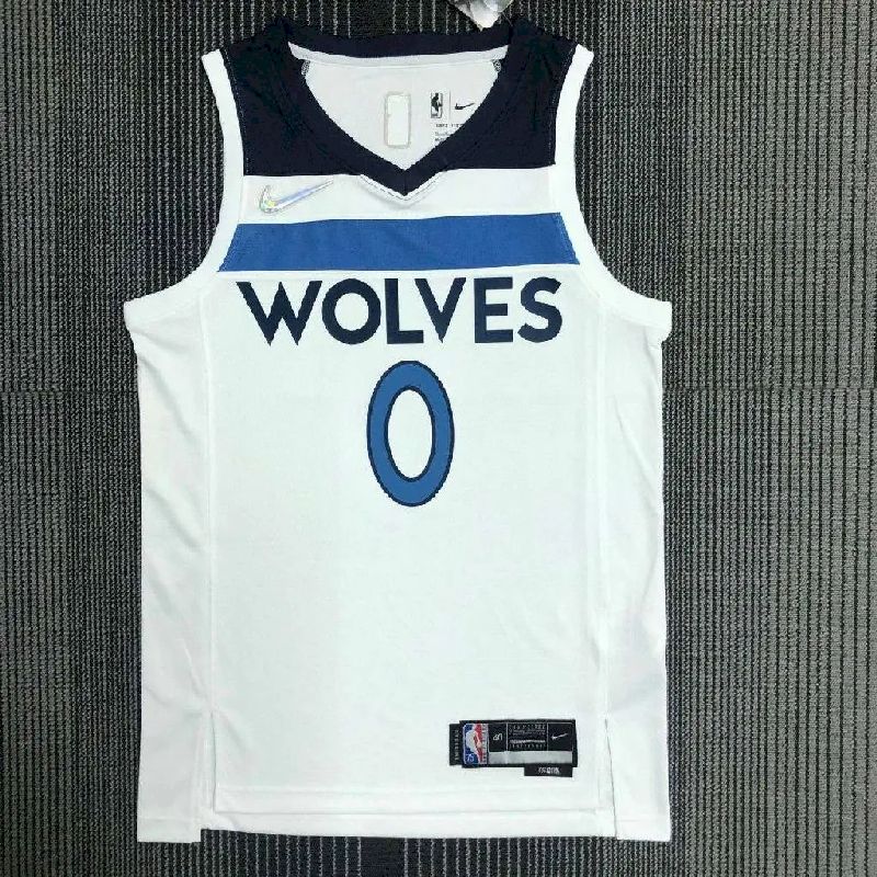 Men's D'Angelo Russell White Team Jersey - 75th Anniversary Edition