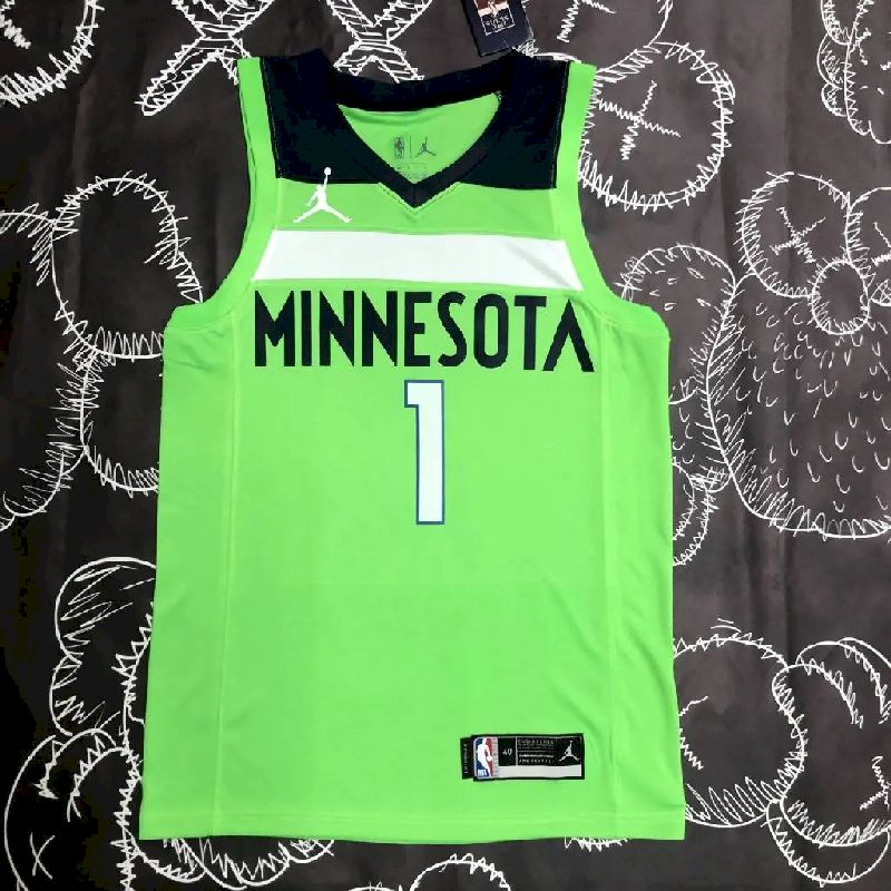 Men's Anthony Edwards Green Team Jersey - Statement Edition