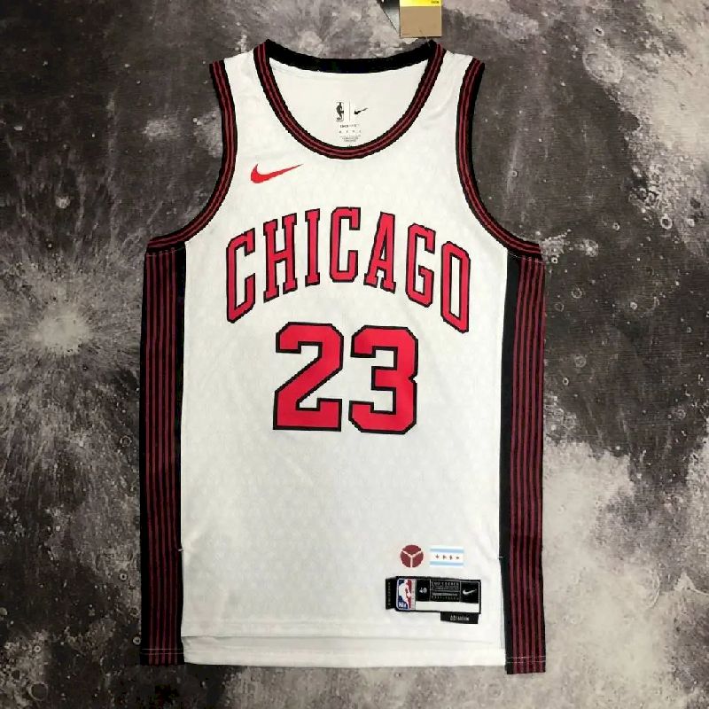 Men's Michael Jordan White Team Jersey - City Edition