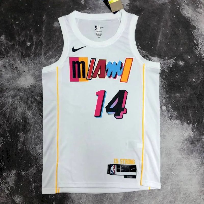 Men's Tyler Herro White Team Jersey - City Edition
