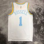 Men's D'Angelo Russell White Retro Team Jersey - Image 3