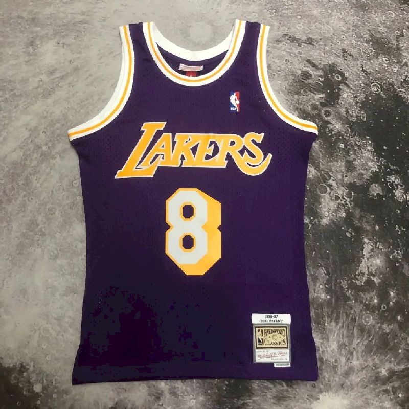 Men's M&N 96/97 Kobe Bryant Purple Retro Jersey