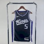 Men's De??Aaron Fox Black Away Team Jersey
