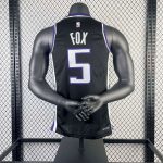 Men's De??Aaron Fox Black Away Team Jersey - Image 3