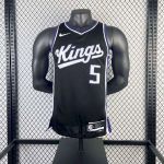 Men's De??Aaron Fox Black Away Team Jersey - Image 4