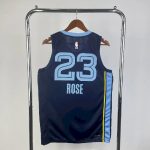 Men's Derrick Rose Blue Away Team Jersey - Image 2