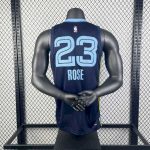 Men's Derrick Rose Blue Away Team Jersey - Image 5