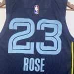 Men's Derrick Rose Blue Away Team Jersey - Image 10