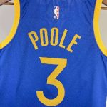 Men's Jordan Poole Blue Away Team Jersey - Image 5