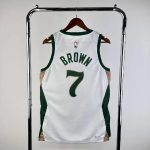 Men's 2024 Jaylen Brown White Team Jersey - City Edition - Image 2