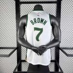Men's 2024 Jaylen Brown White Team Jersey - City Edition - Image 6