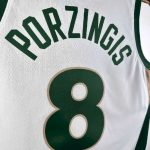 Men's 2024 Kristaps Porzingis White Team Jersey - City Edition - Image 7