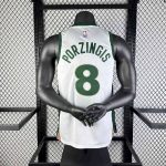 Men's 2024 Kristaps Porzingis White Team Jersey - City Edition - Image 11