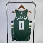Men's 2023 Damian Lillard Green Away Team Jersey - Image 5