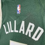 Men's 2023 Damian Lillard Green Away Team Jersey - Image 6