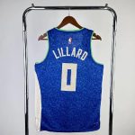 Men's 2024 Damian Lillard Blue Team Jersey - City Edition - Image 6