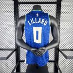 Men's 2024 Damian Lillard Blue Team Jersey - City Edition - Image 8