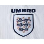 England 1996/97 Home Long Sleeves Retro Jersey - Image 5