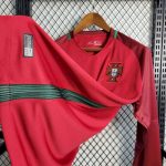 Portugal 2016/17 Home Long Sleeves Retro Jersey - Image 10