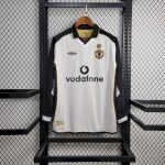 Manchester United 2001/02 Centenary Reversible Away And Third Long Sleeves Retro Jersey - Image 6