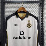 Manchester United 2001/02 Centenary Reversible Away And Third Long Sleeves Retro Jersey - Image 3