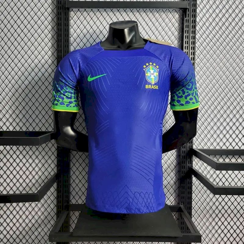 Brazil 2022 World Cup Away Jersey Player Version