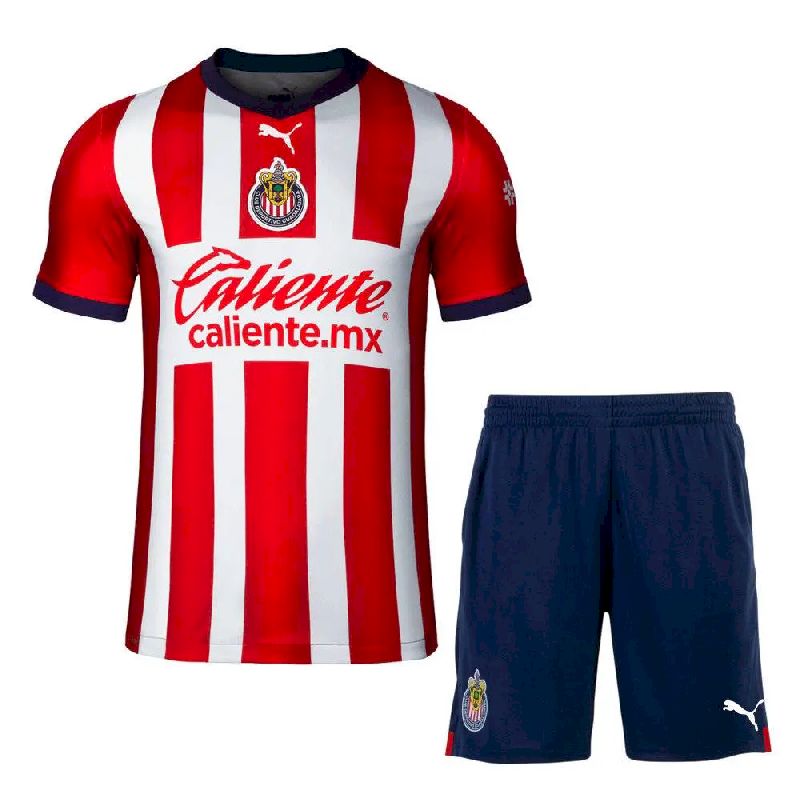 Chivas 2022/23 Home Kids Kit