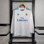 Real Madrid 2017/18 Home Long Sleeve Retro Jersey