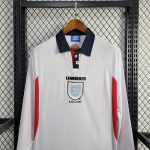 England 1998 Home Long Retro Jersey - Image 2